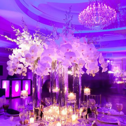 purple uplights wedding 440x440px